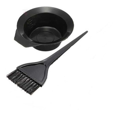 Pocillo Mezclador Y Pincel Para Tintura