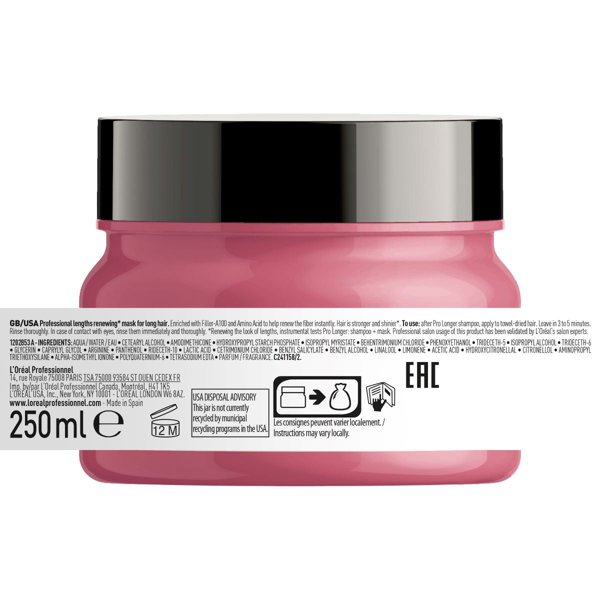 Mascara Pro Longer 250 Ml Loreal