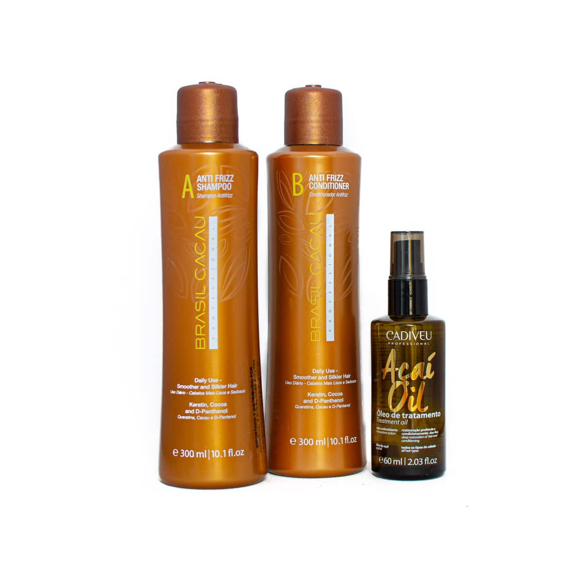 Shampoo Acondicionador Aceite Acai Pack Brasil Cacau