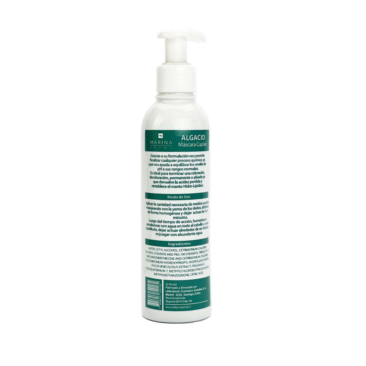 Mascara Capilar Algacid Ph 5.5 Marina Vital 250 Ml
