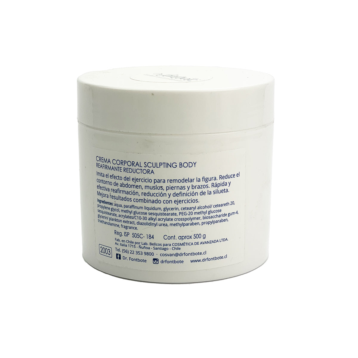 Crema Corporal Sculpting Body Reductora Reafirmante 500 g