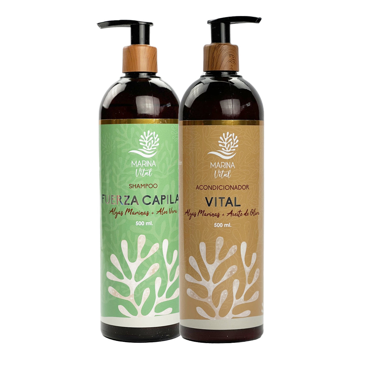 Shampoo Fuerza Capilar y Acondicionador Marina Vital