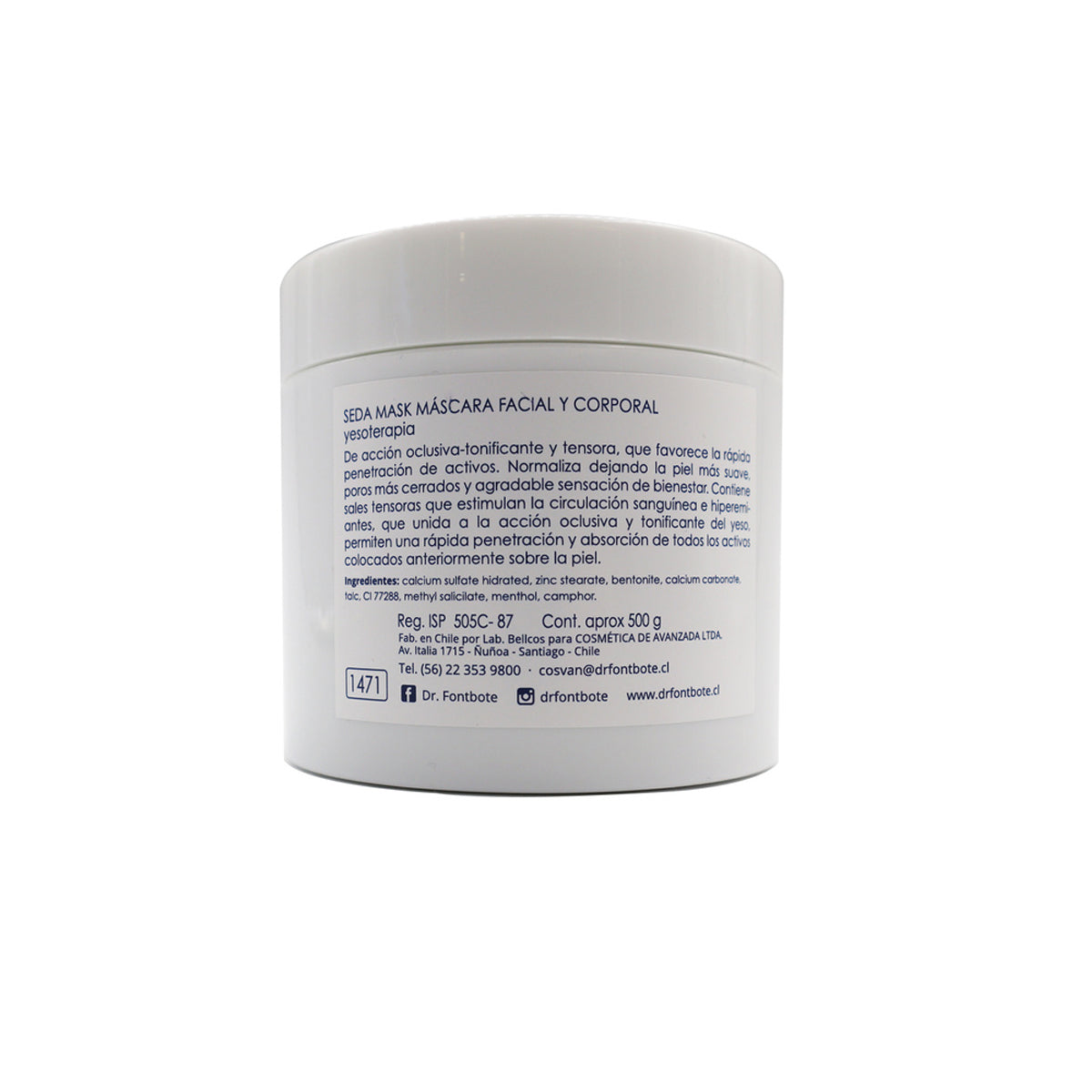 Mascara Seda Mask Facial y Corporal 500 ml