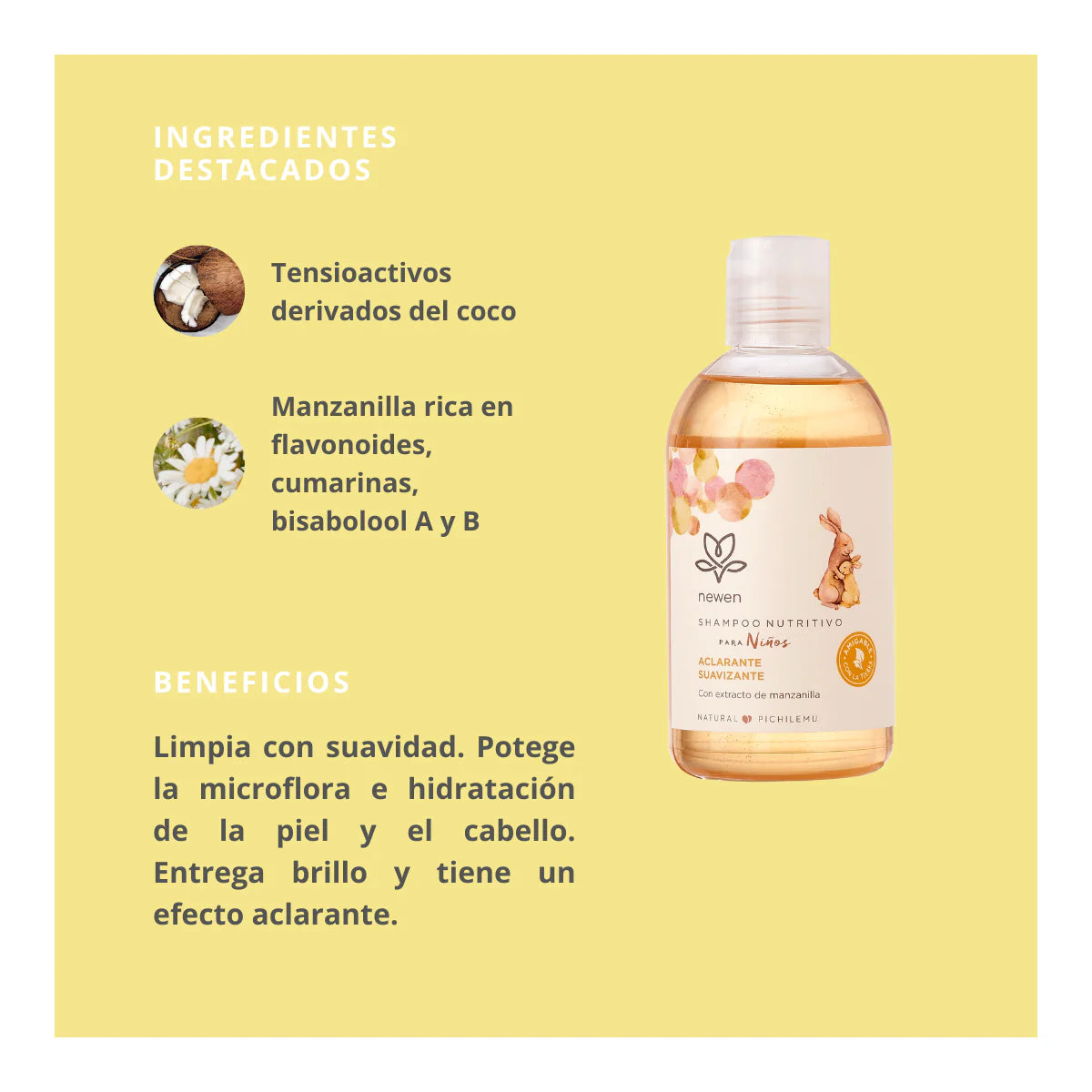 Shampoo Manzanilla para Niños 250 ml Newen