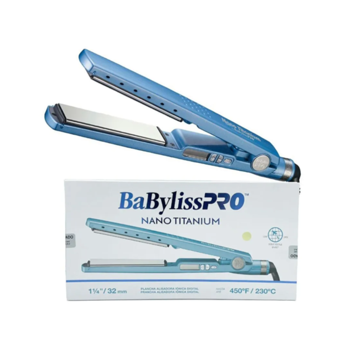 Plancha Babyliss Pro Iónica Nano Titanium