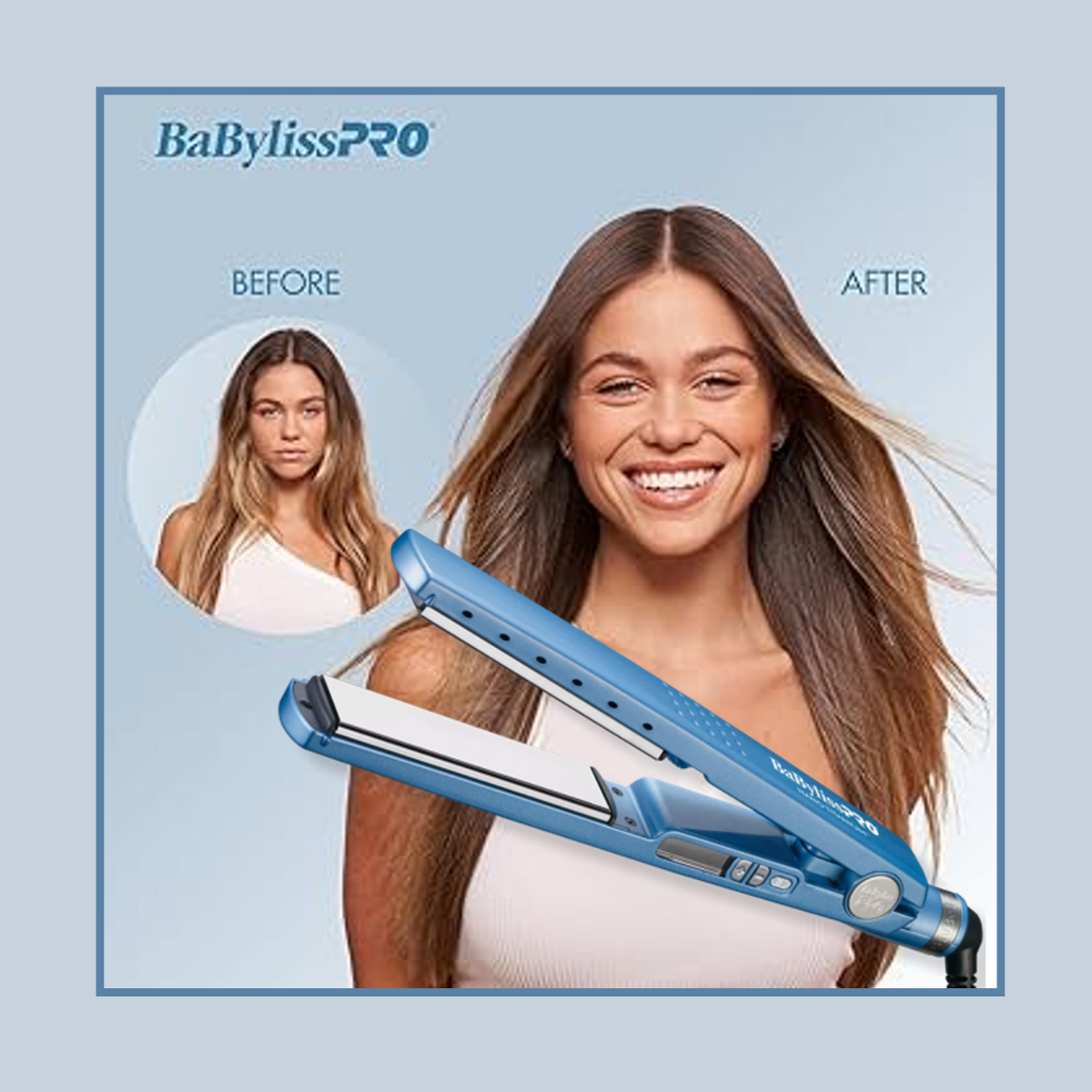 Plancha Babyliss Pro Iónica Nano Titanium