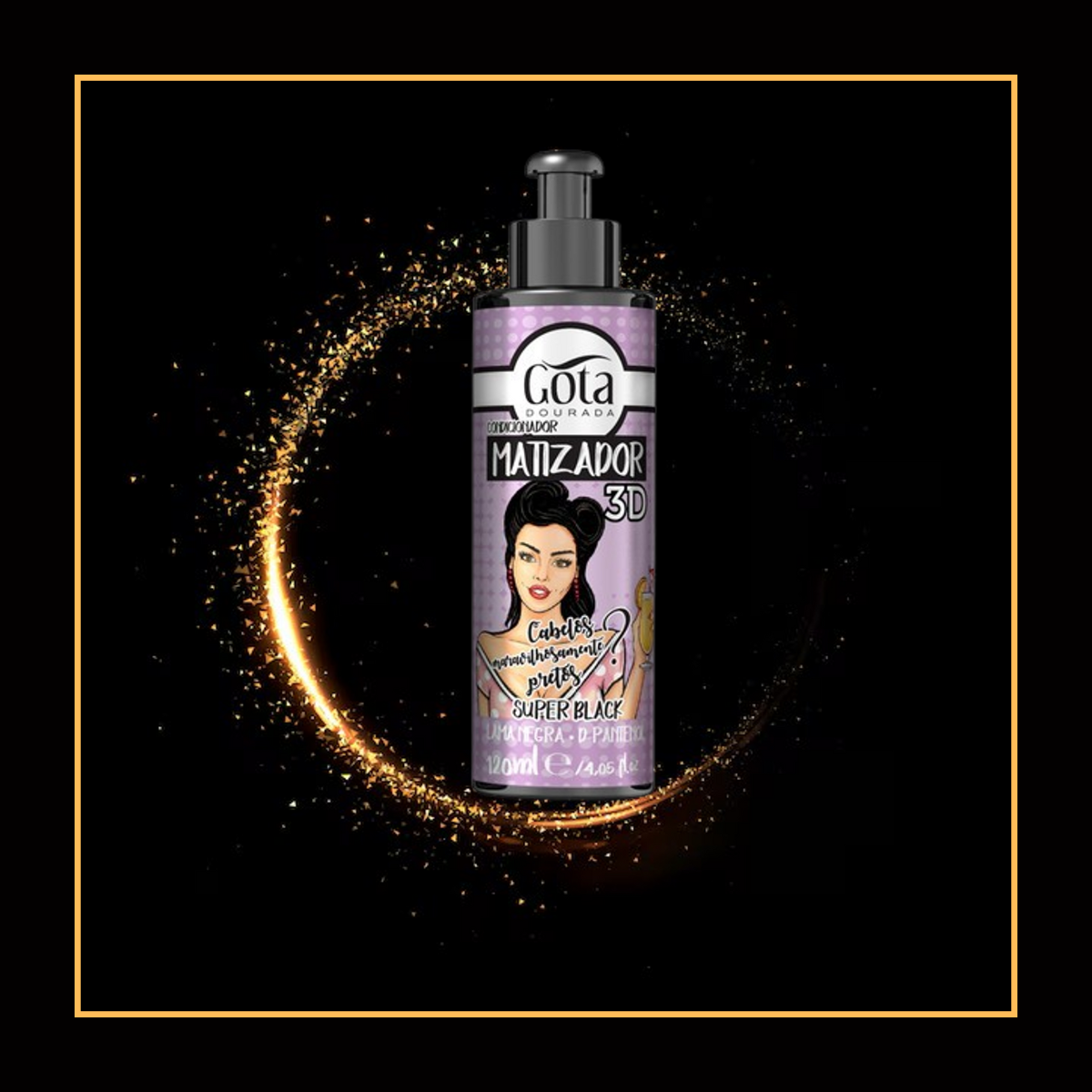 Matizador 3d Super Black 120 Ml Gota Dorada