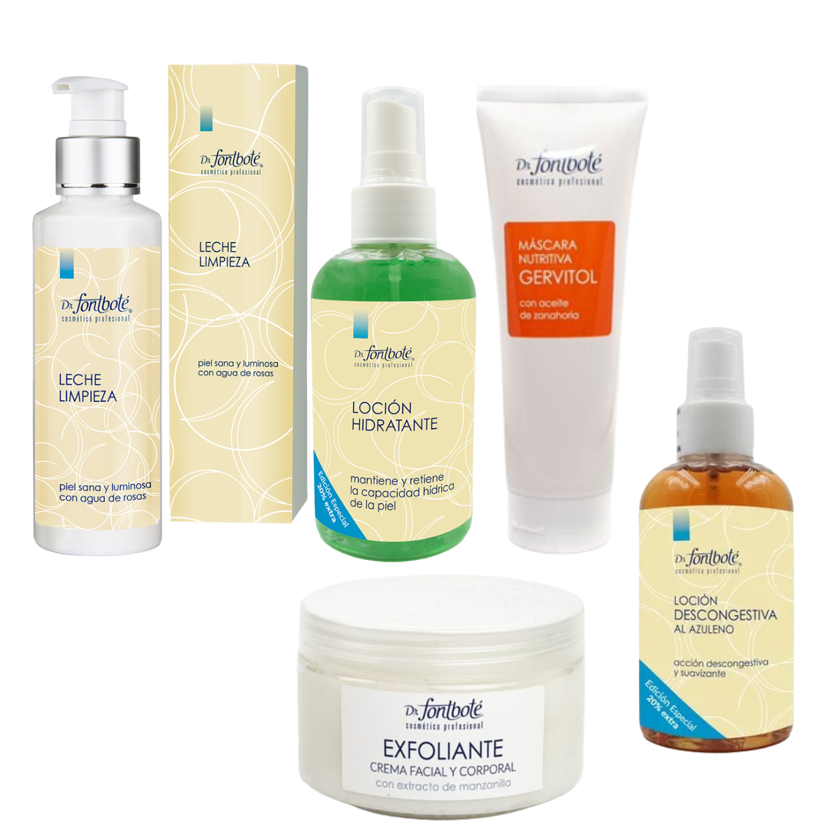 Kit Dr Fontbote Limpieza Facial + Hidratacion + Mascara