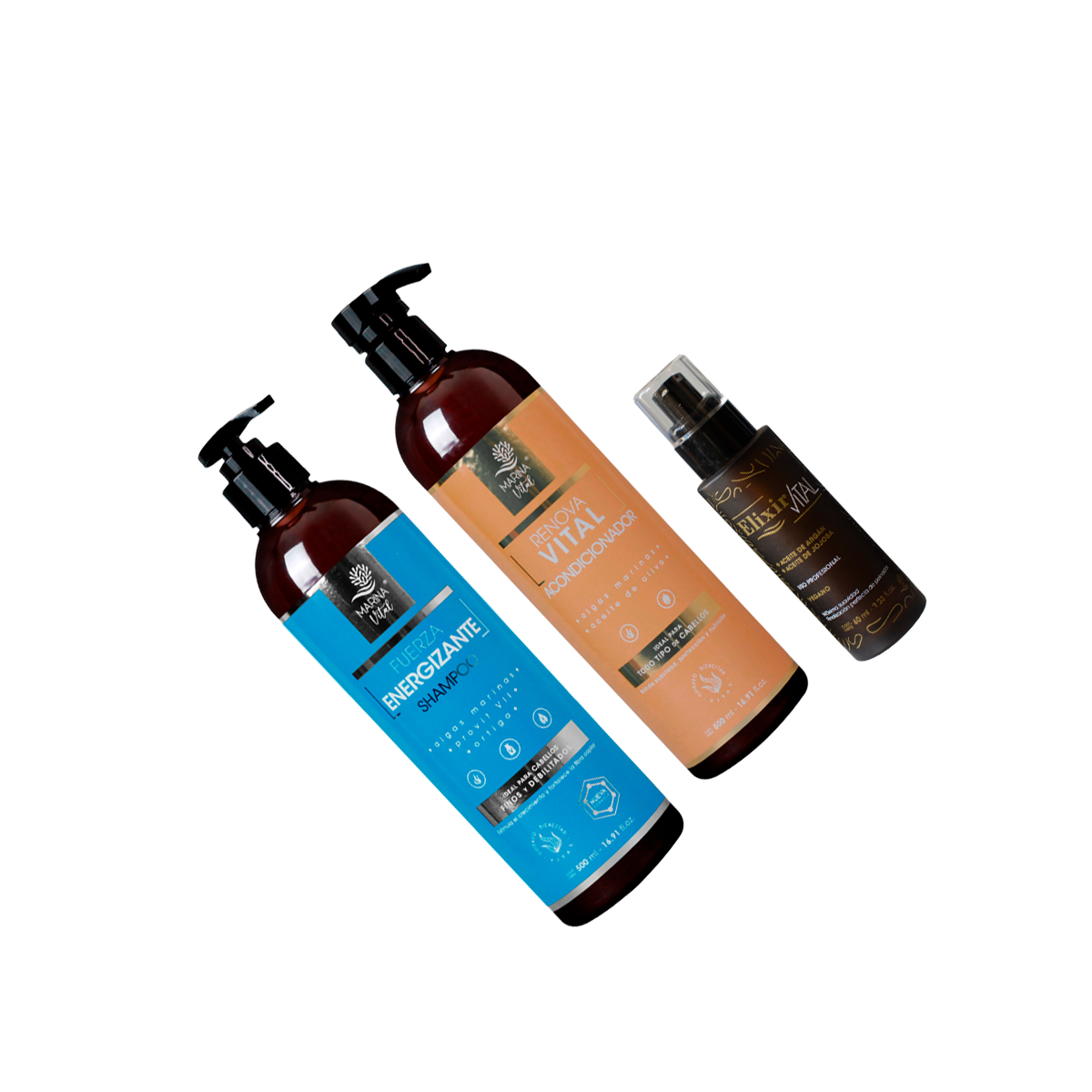 Shampoo Fuerza Capilar Acondicionador y Serum
