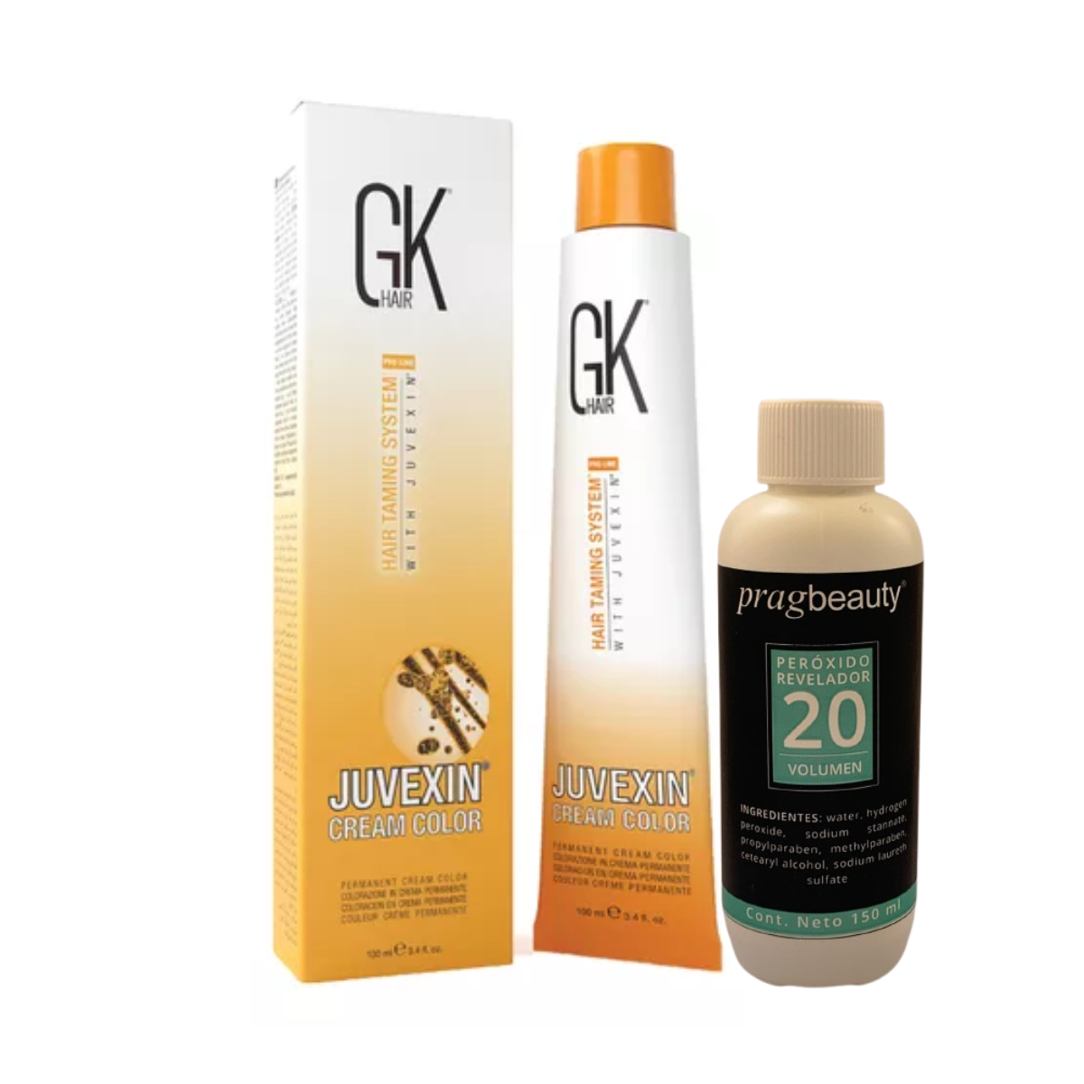 Tintura GK Hair Juvexin + Oxidante 100 grs
