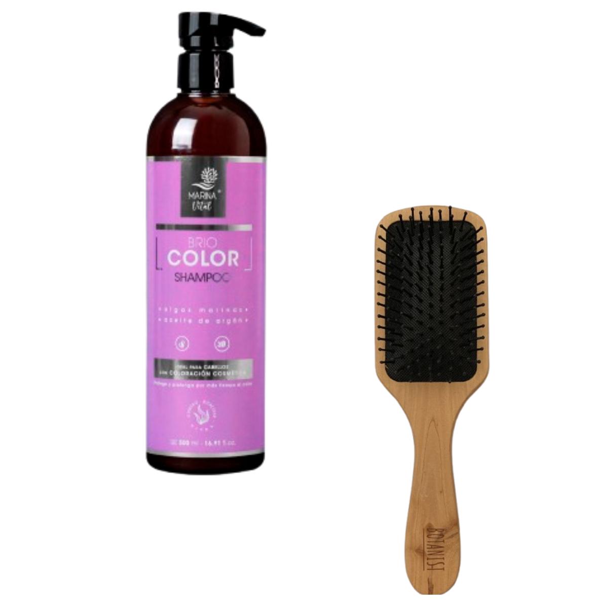 Shampoo Briocolor 500 ml + Cepillo Desenredador
