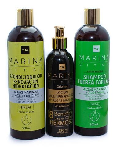 Shampoo Fuerza Capilar, Acondicionador Y Locion Multiproposi