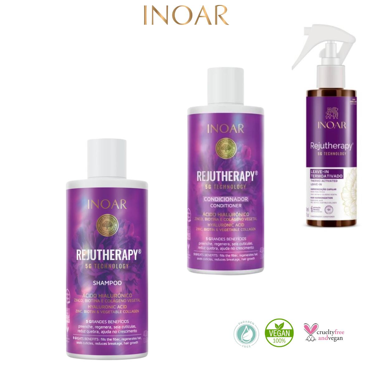 Shampoo, Acondicionador y Leave In Rejutherapy 5G Technolog