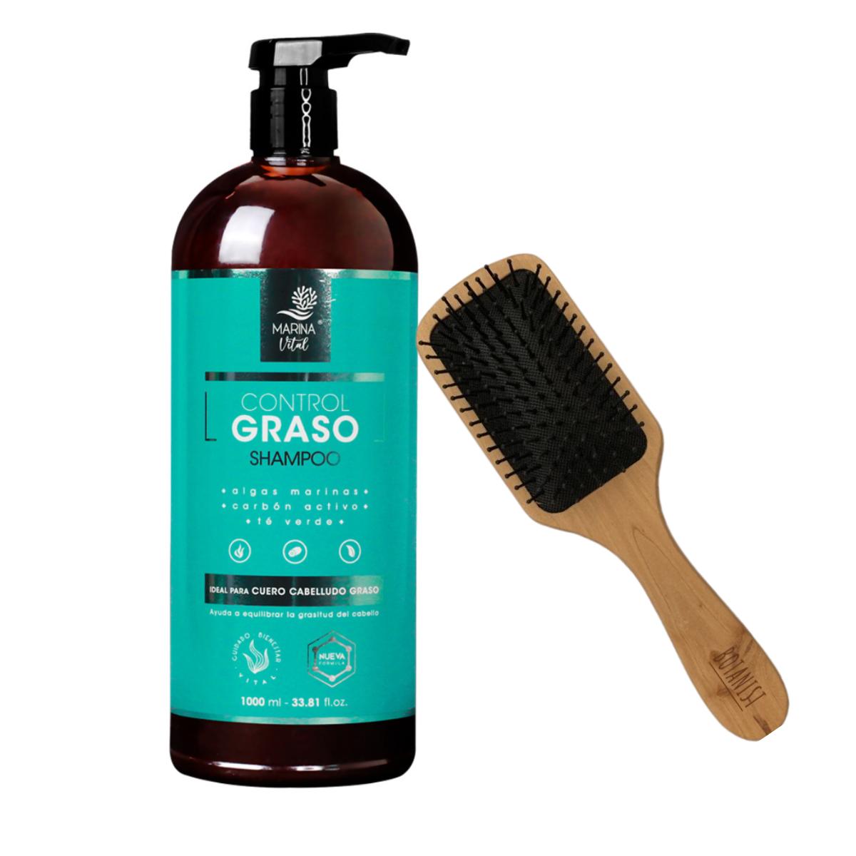 Shampoo Control Graso 1000 ml + Cepillo Desenredador