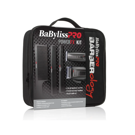 Kit Cortapelo Power Fx Con Accesorios BabylissPro Color Negro