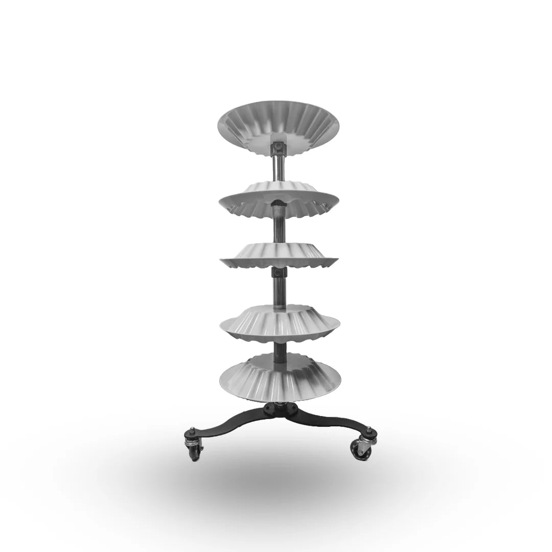 carro ayudante poli organizador de esmaltes - white