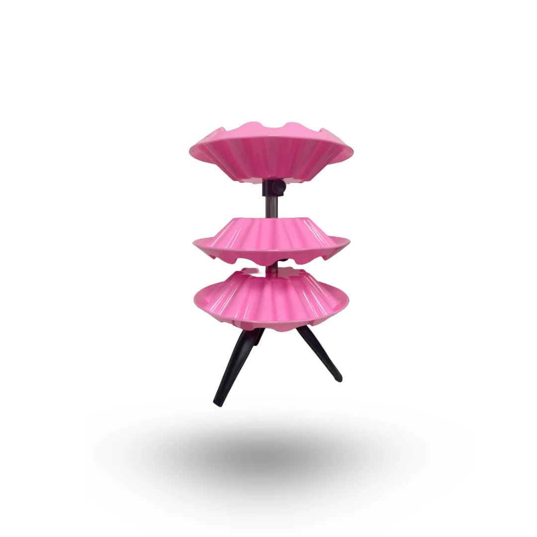 stand ayudante poli organizador de esmaltes - pink