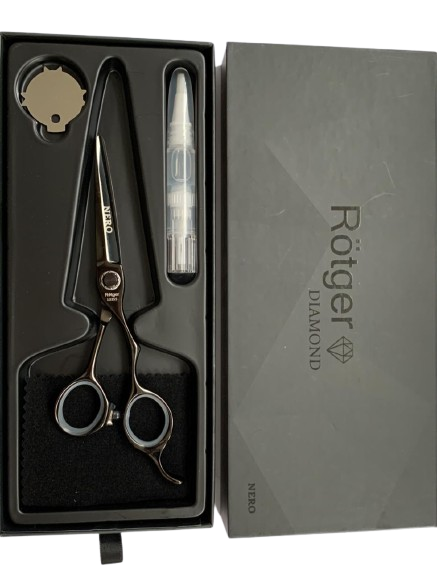 Tijera Filo de Navaja Rotger Diamond Nero 5,5"