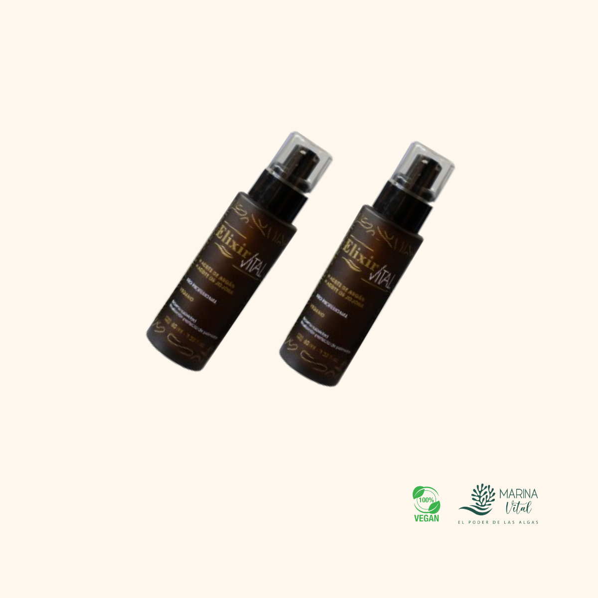 Serum Elixir Keratina Argan Pack 2 productos Marina Vital