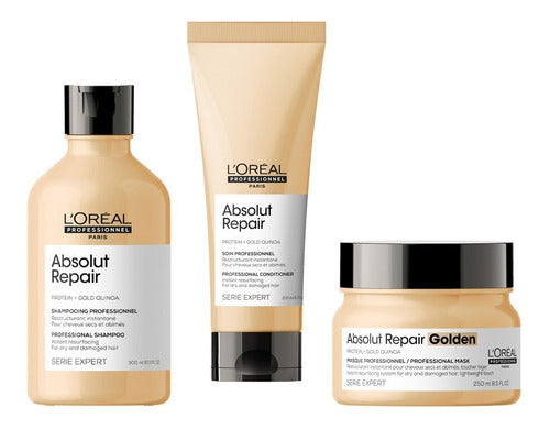 Shampoo+Acondicionador+Mascara Absolut Repair Loreal