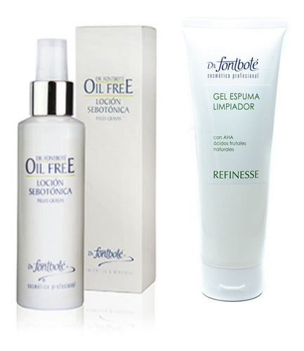 Loción Sebotonica y Gel Espuma Aha Dr Fontbote 185 Ml
