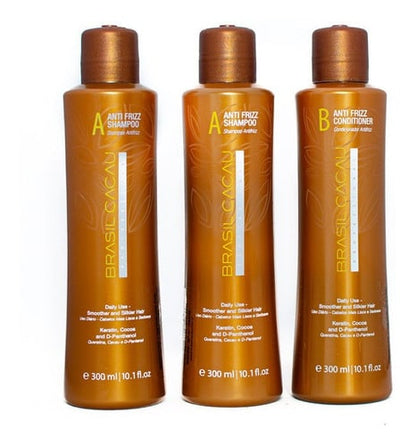 Pack 2 Shampoo Bc +1 Acondicionador Brasil Cacau 300 Ml C/u