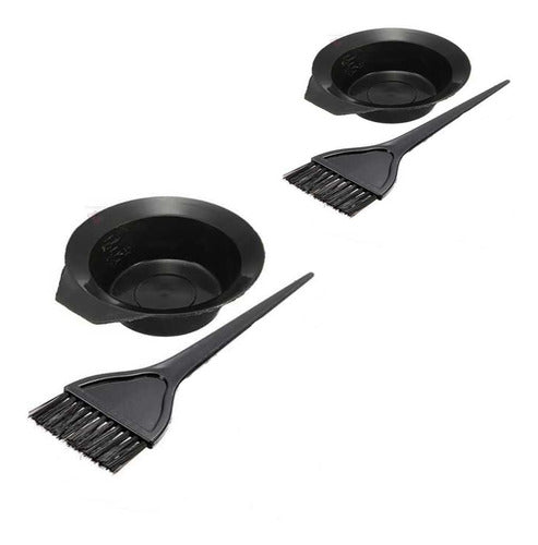 Pocillo O Mezclador (2) Para Tintura Y (2) Pincel Aplicador