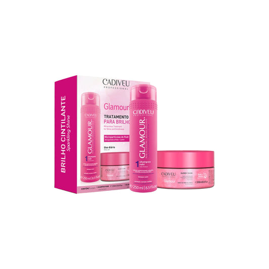 Shampoo y Máscara Glamour Tratamiento Para Brillo Cadiveu