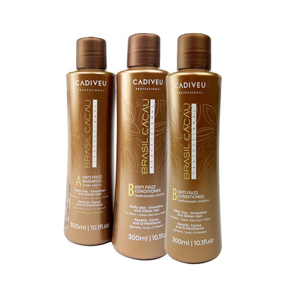 1 Shampoo+2 Acondicionadores Brasil Cacau. Envío Gratis