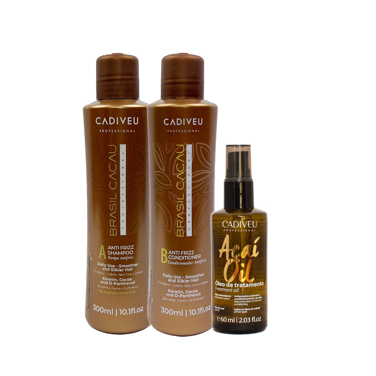 Shampoo Acondicionador Aceite Acai Pack Brasil Cacau