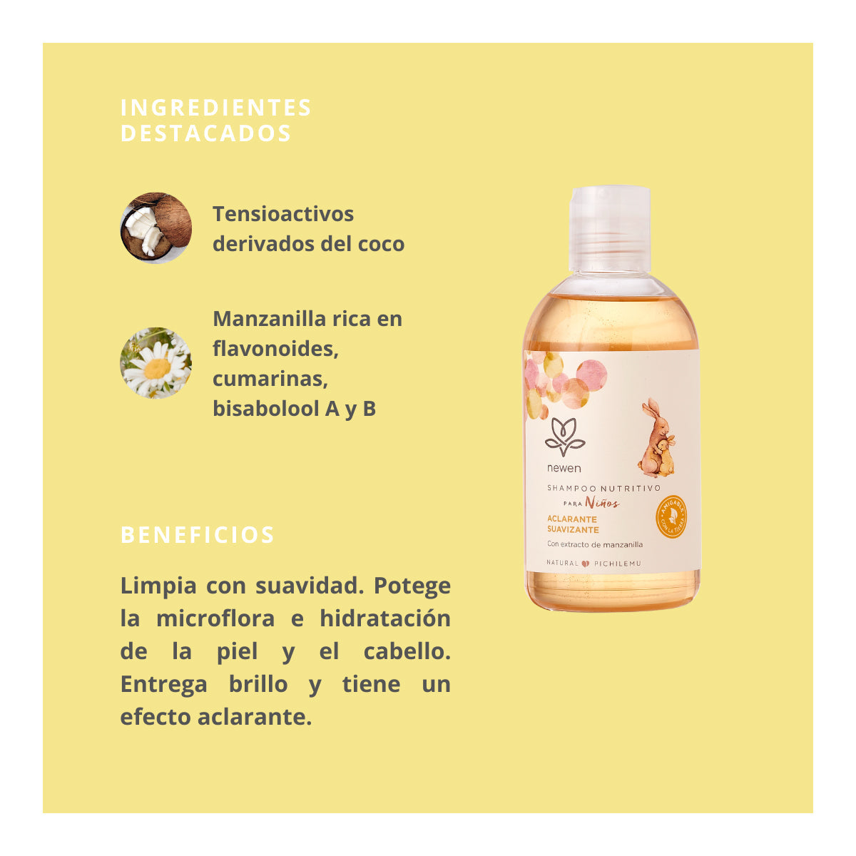 Shampoo Newen Manzanilla para Niños 250 ml