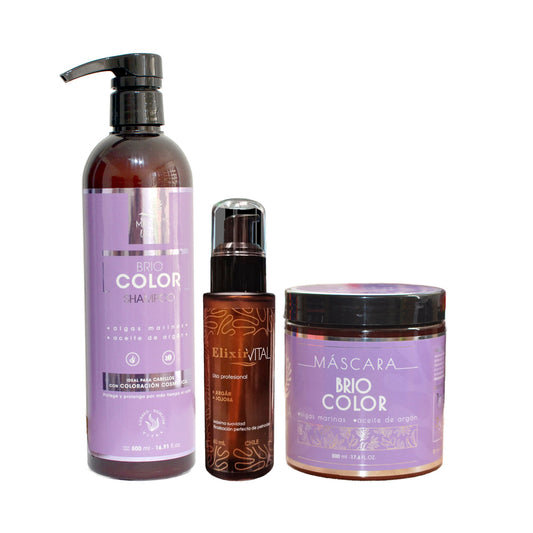 Shampoo Mascara Briocolor y Serum Marina Vital