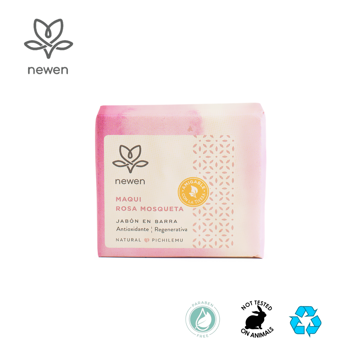 Jabon en Barra Maqui Rosa Mosqueta 100 grs. Newen