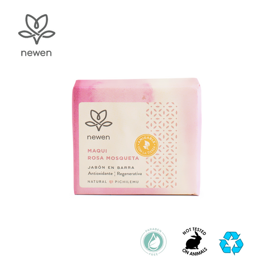 Jabon en Barra Maqui Rosa Mosqueta 100 grs. Newen