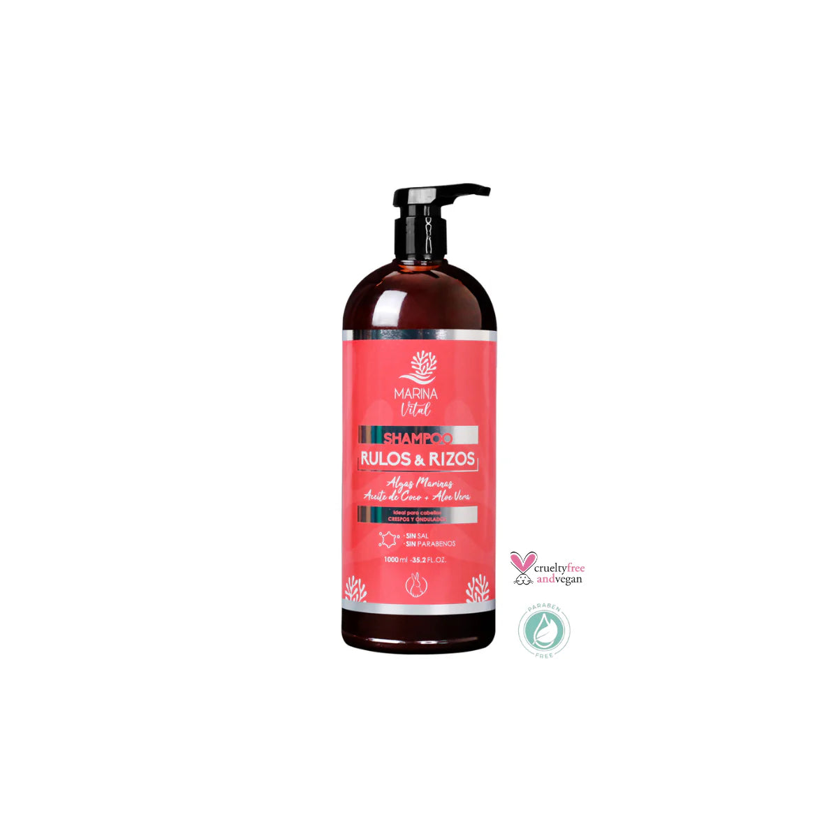 Shampoo Rulos &  Rizos 1000 ml Marina Vital