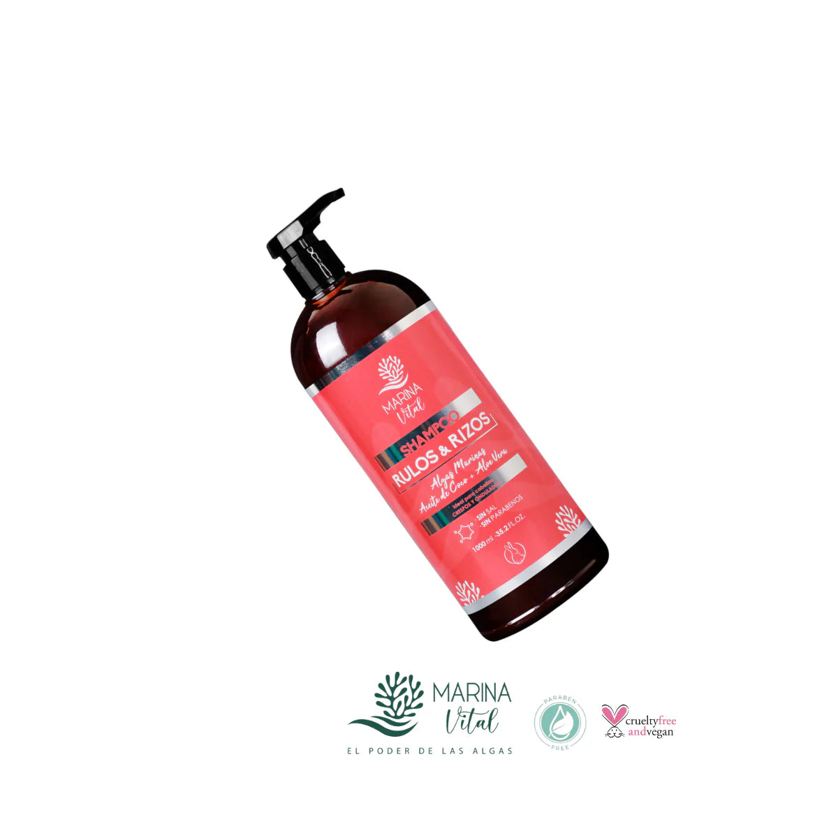 Shampoo Rulos &  Rizos 1000 ml Marina Vital