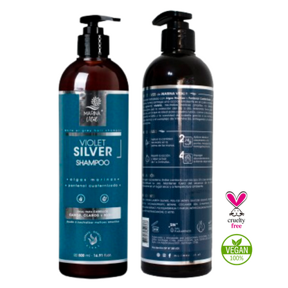 Shampoo Silver Marina Vital 500 ml Algas Marinas