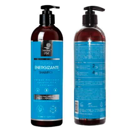 Shampoo Energizante Algas Marinas y Ortiga 500 ml Marina Vital