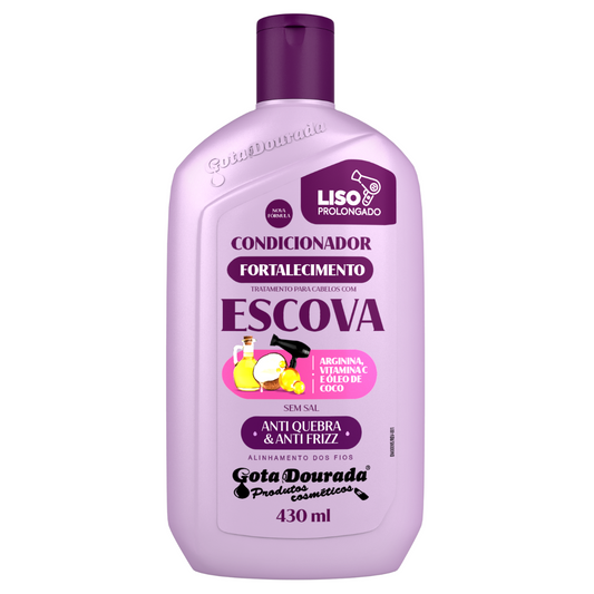 Acondicionador Fortalecedor Cabello Liso 430 Ml Gota Dorada