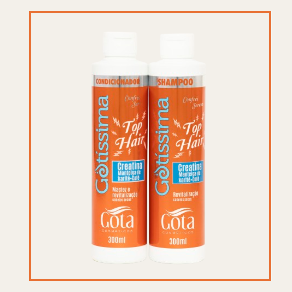 Kit Shampoo Y Acondicionador Gota Dorada Top Hair 300 Ml C/U