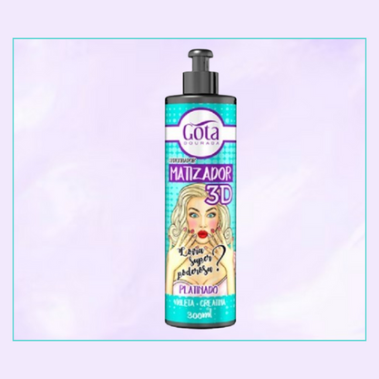 Matizador 3d Platinado 300 Ml Gota Dorada