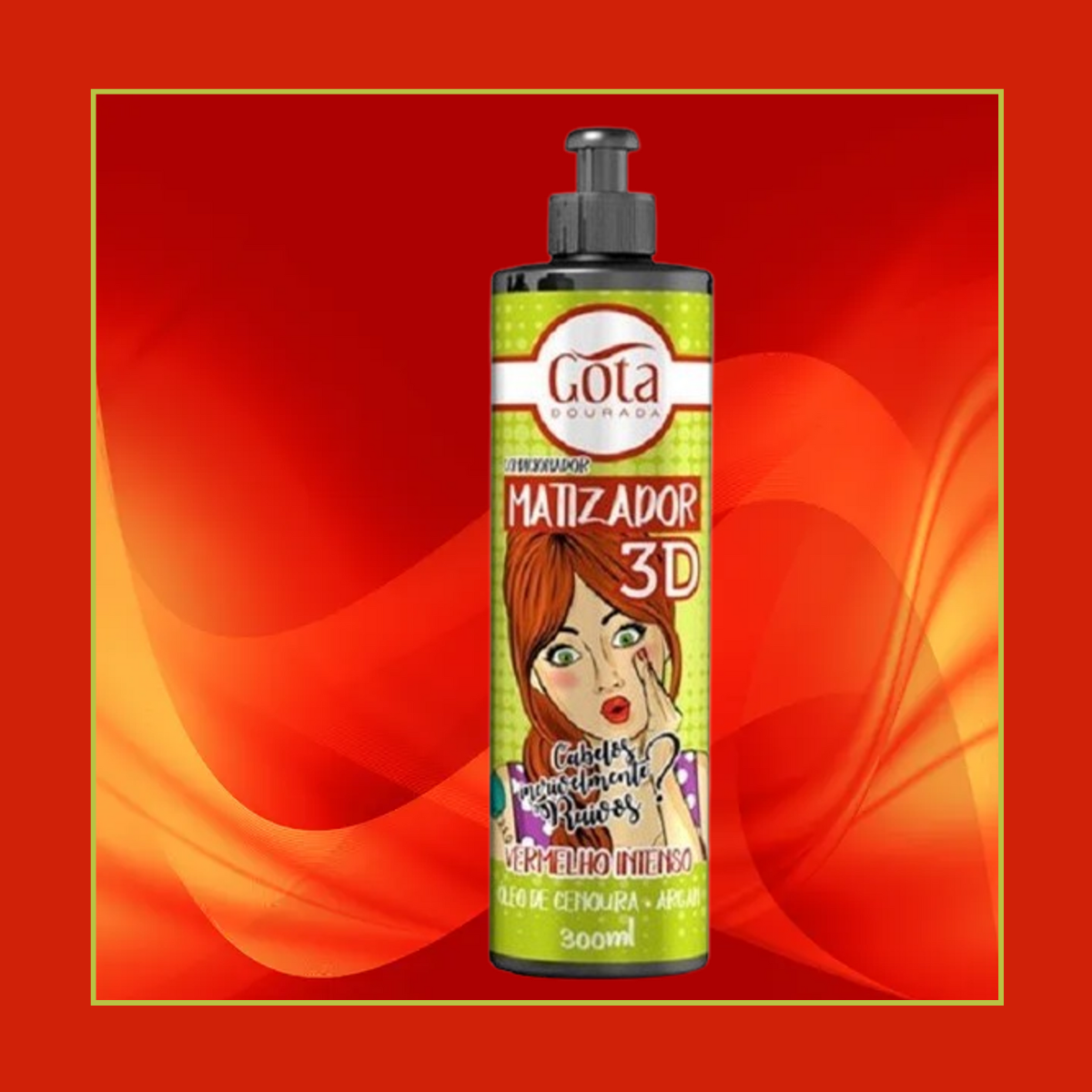 Matizador 3d Rojo Intenso 300 Ml Gota Dorada