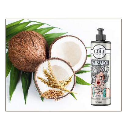 Matizador 3d Grafito 300 Ml Gota Dorada