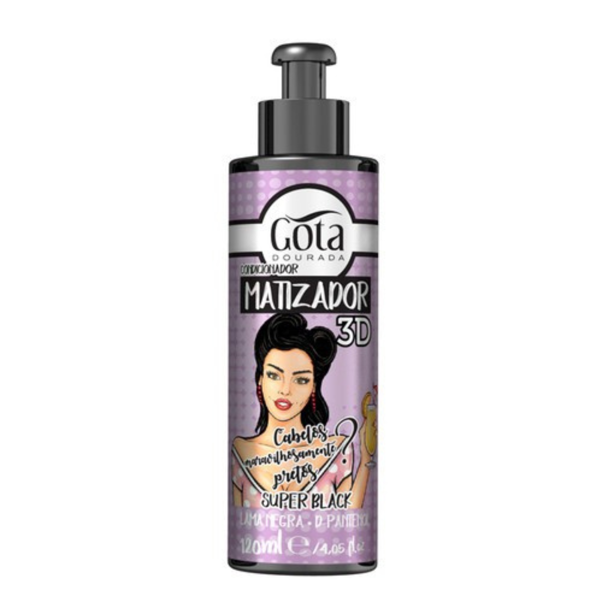 Matizador 3d Super Black 120 Ml Gota Dorada