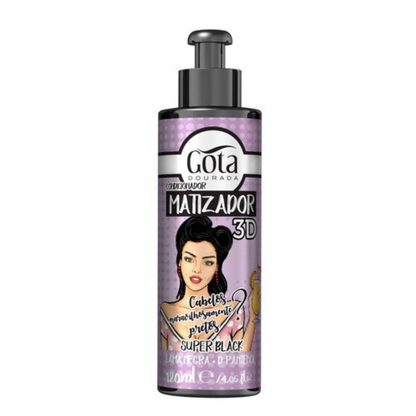 Matizador 3d Super Black 120 Ml Gota Dorada