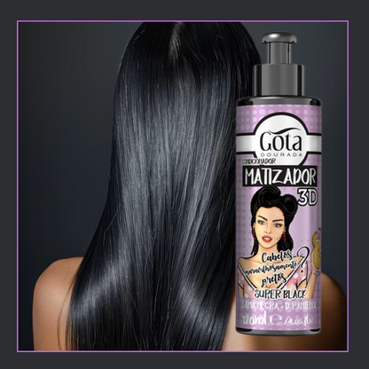 Matizador 3d Super Black 120 Ml Gota Dorada