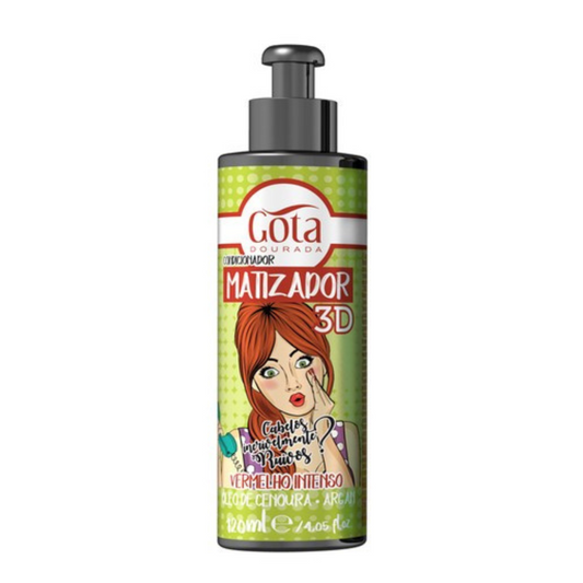 Matizador 3d Rojo Intenso 120 Ml Gota Dorada