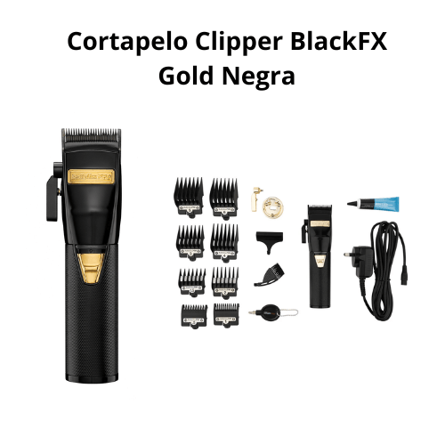 Cortapelo Clipper BlackFX Gold Negra