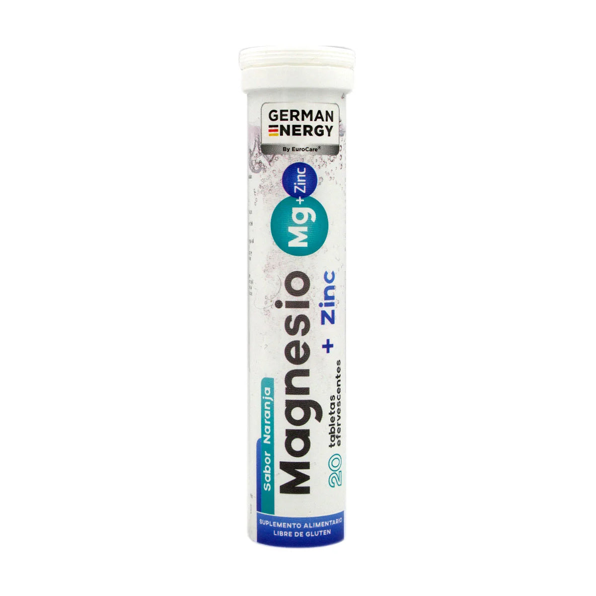 Magnesio mas Zinc 20 Tabletas Efervescentes