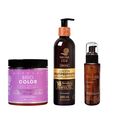 Máscara Briocolor y Loción Multi + Serum Marina Vital